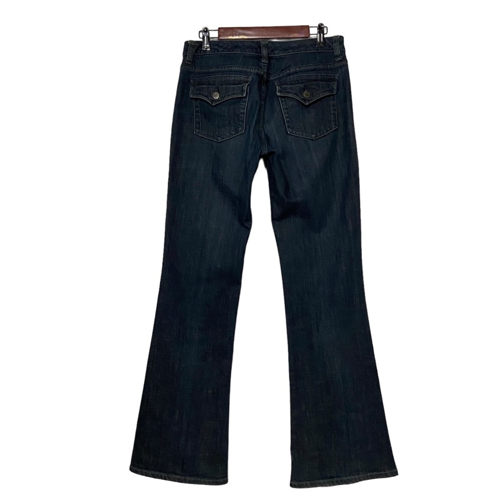 The Limited Authentic Original Flare Jeans Flap Back Pockets Blue - Picture 11 of 14